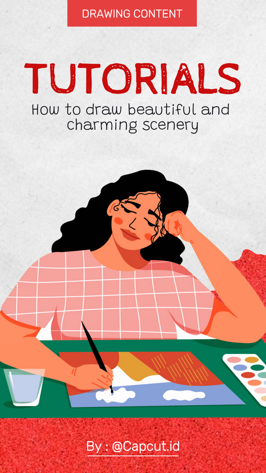 Affiche marketing miniature tiktok dessin tutoriel tiktok