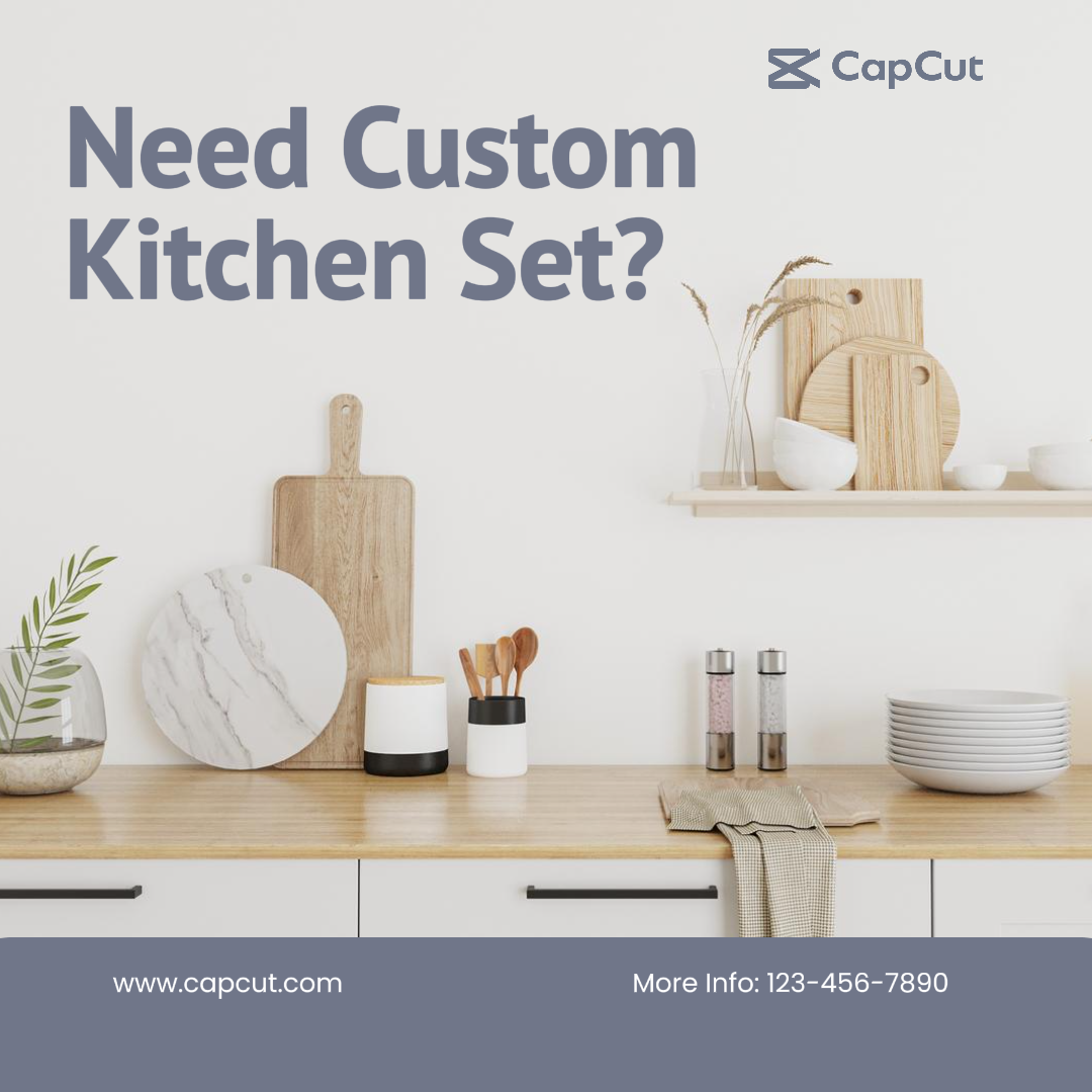 Household Accessories & Furniture Kitchen Set Promotion Instagram Post