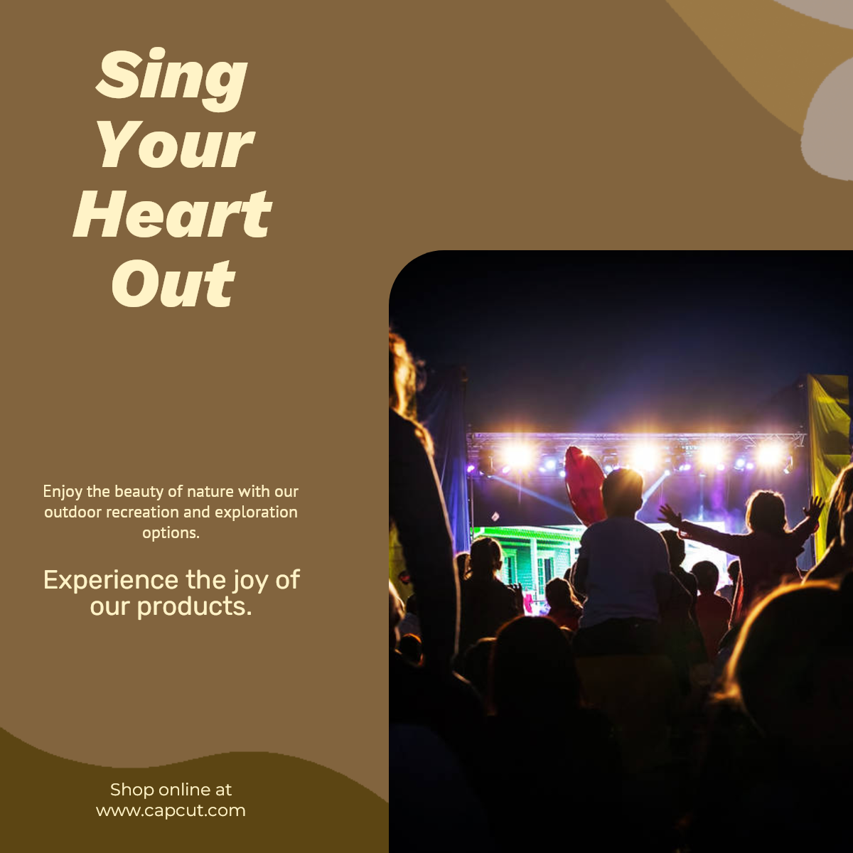 Pantalla de productos de entretenimiento