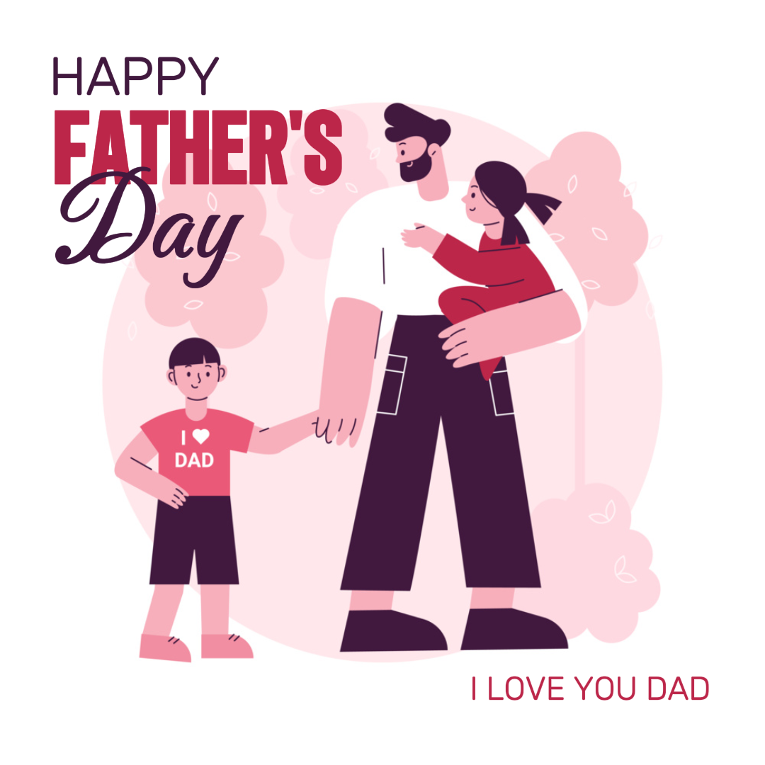 Bonne fête des pères Poster créatif Instagram Post
