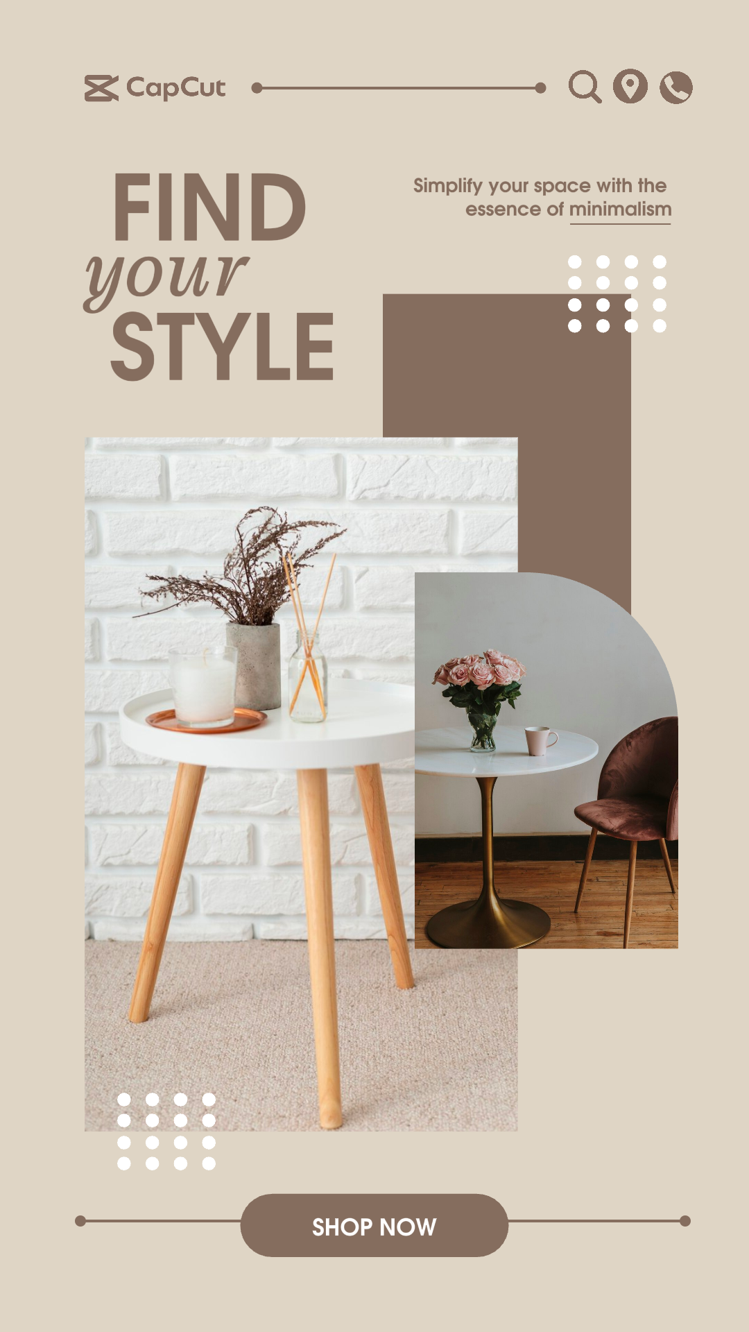 2 멀티 제품 이미지 + 가정용 가구