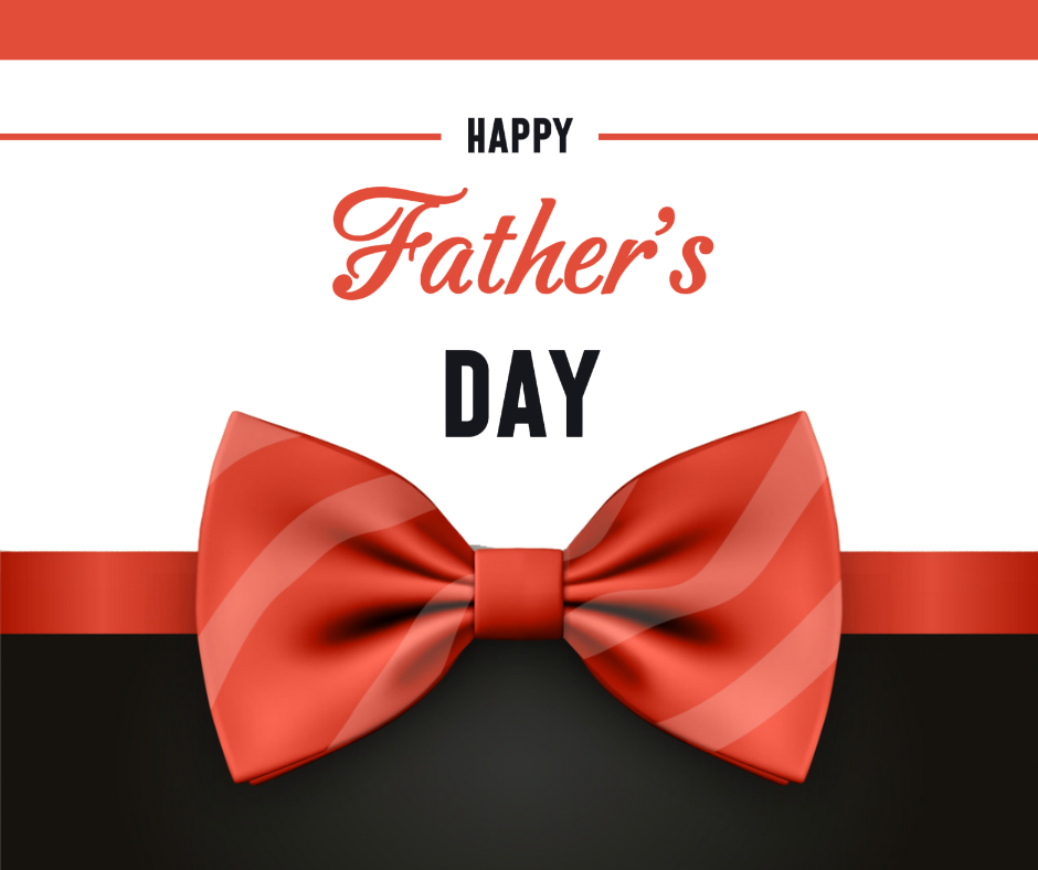 Día del Padre - Cartel creativo Feliz día del padre Tarjetas de felicitación Publico en Facebook Rojo