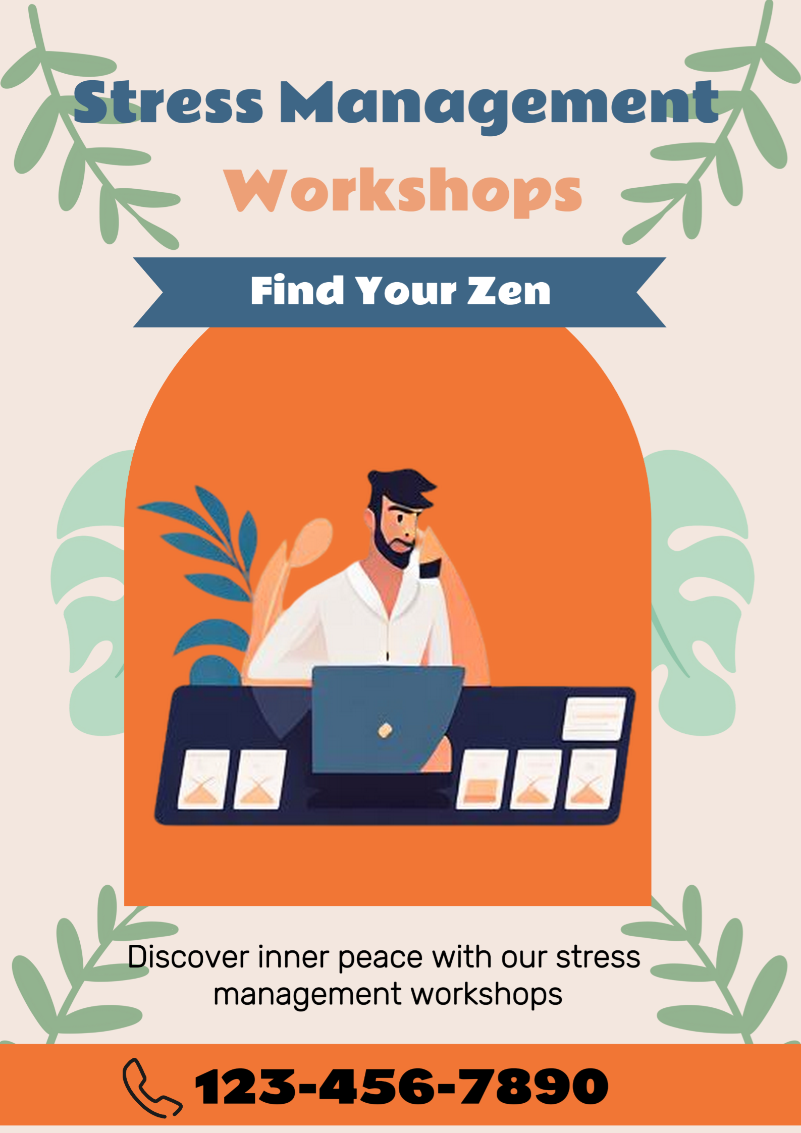 Affiche de marketing des services de vie