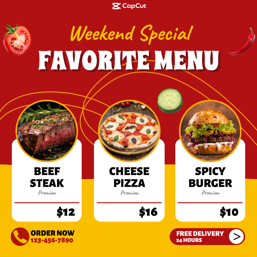 Weekend Special Favorite Menu Instagram Post
