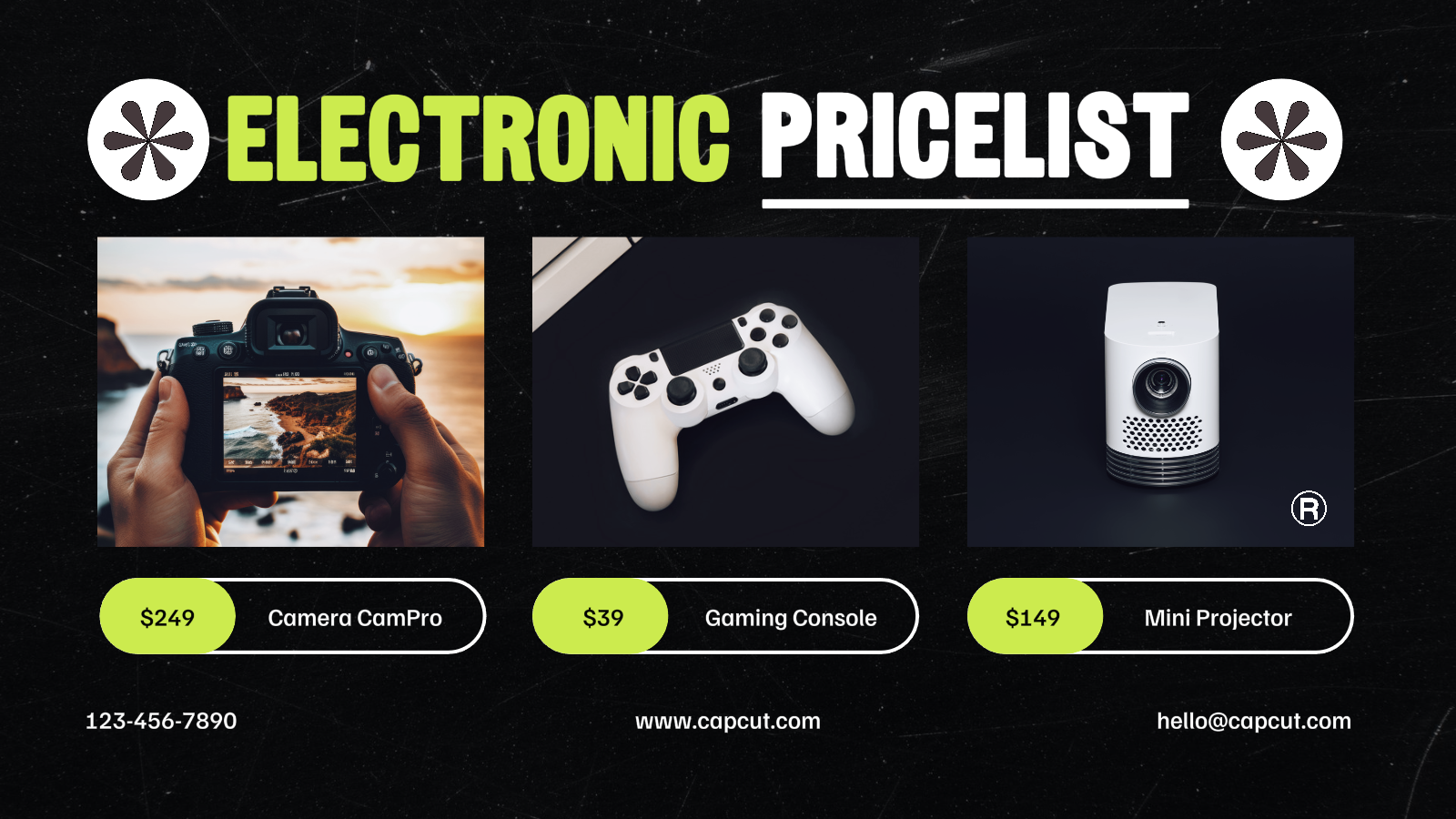Electronic Product Pricelist Twitter Post
