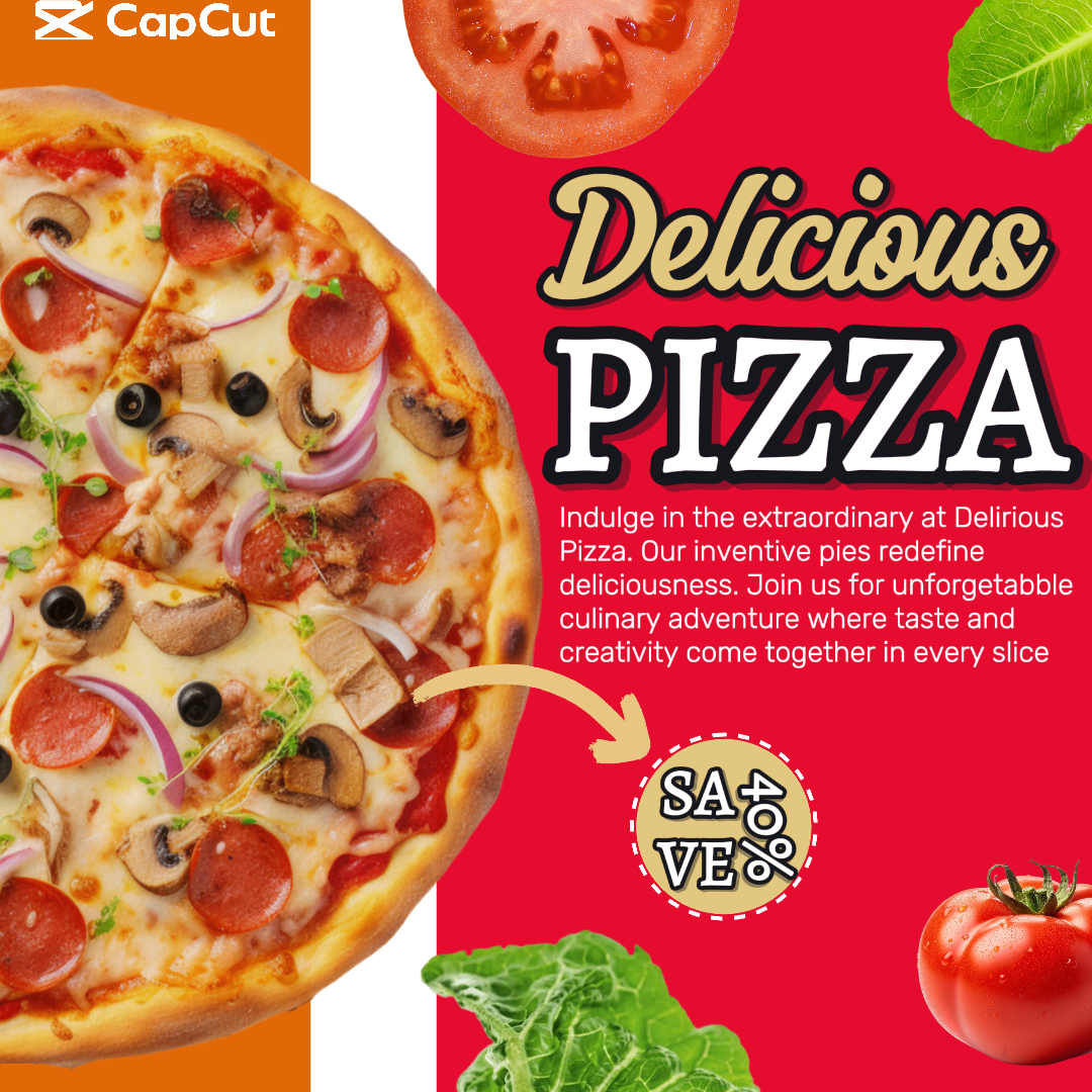 Beste Pizza Instagram Poster Vorlage