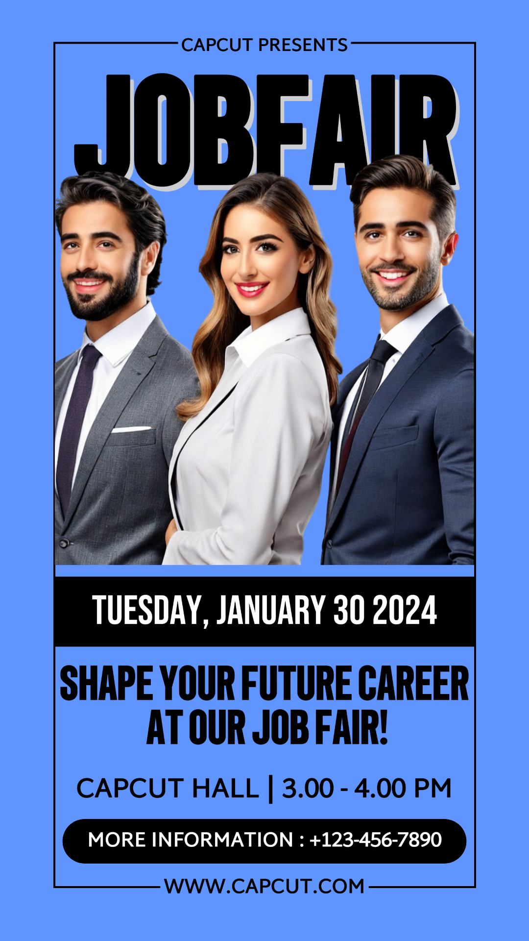 Business Creative Poster Job Fair Instagram Story