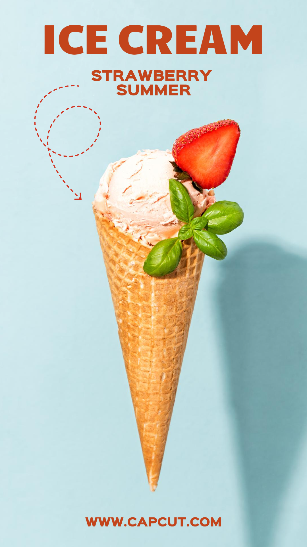 Süßes Sommer-Eisgetränk Produkt Instagram Story