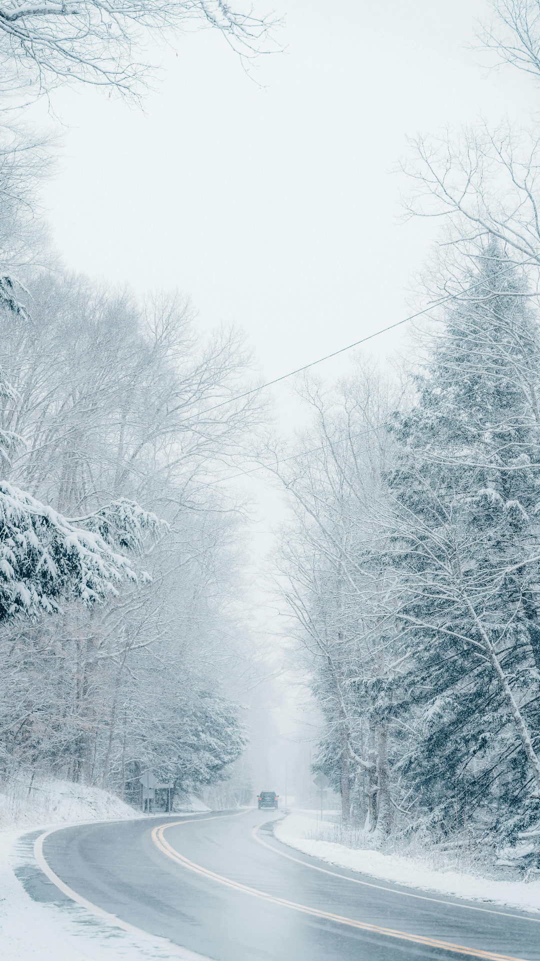 Papier peint affiche créative paysage hiver
