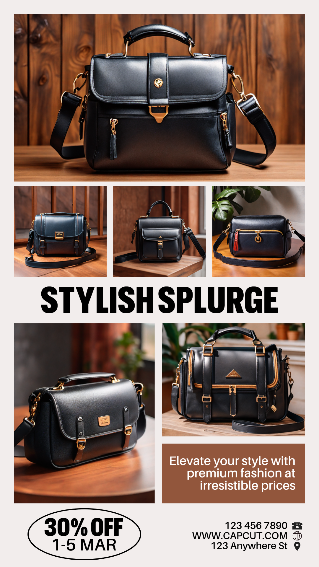 Modèle de vente de sac le plus populaire