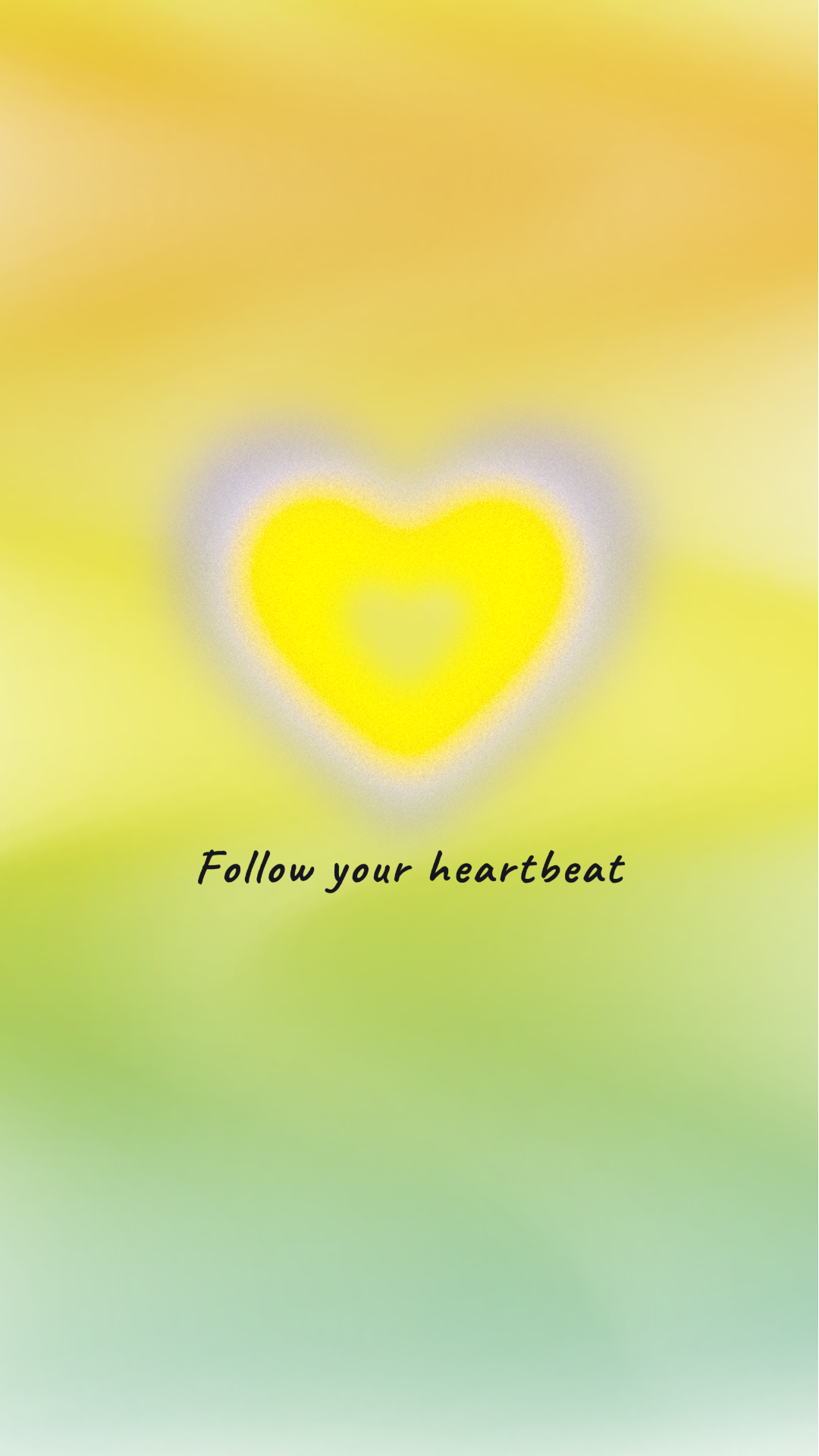 Fondo de pantalla Póster creativo - Follow Your Hearbeat