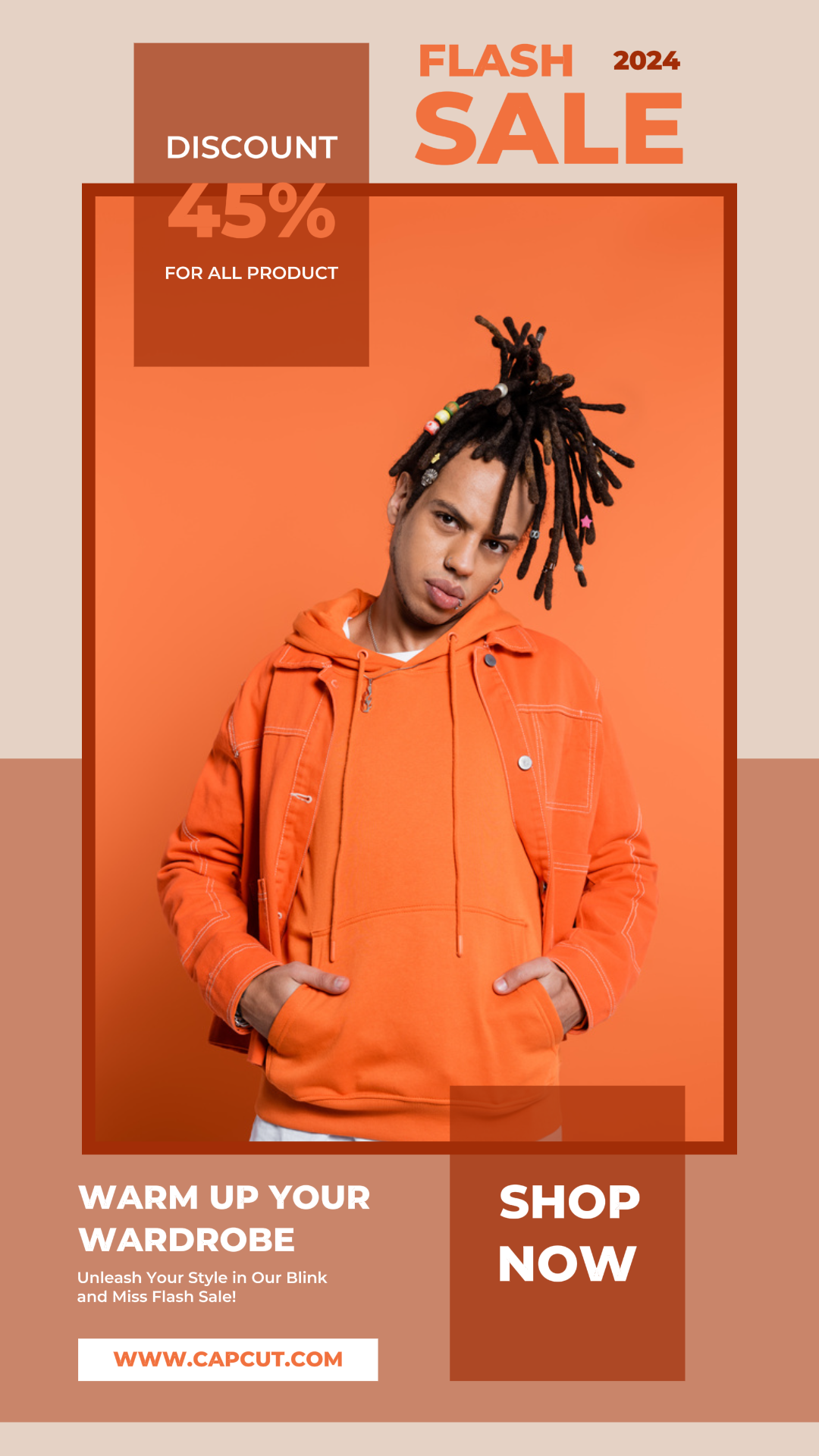 Promoção Minimalista Hoodie Flash Sale para Intagram Story