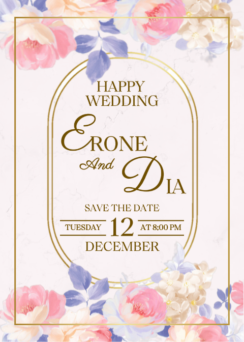 Invitation de mariage 