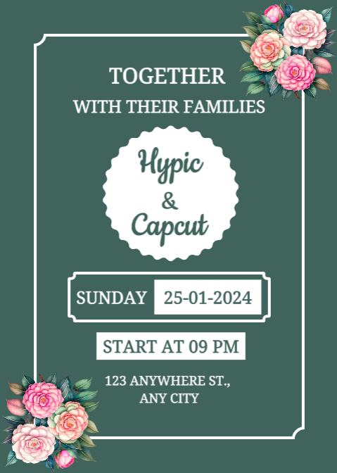 Não-marketing Ocasiões pessoais Convite de casamento