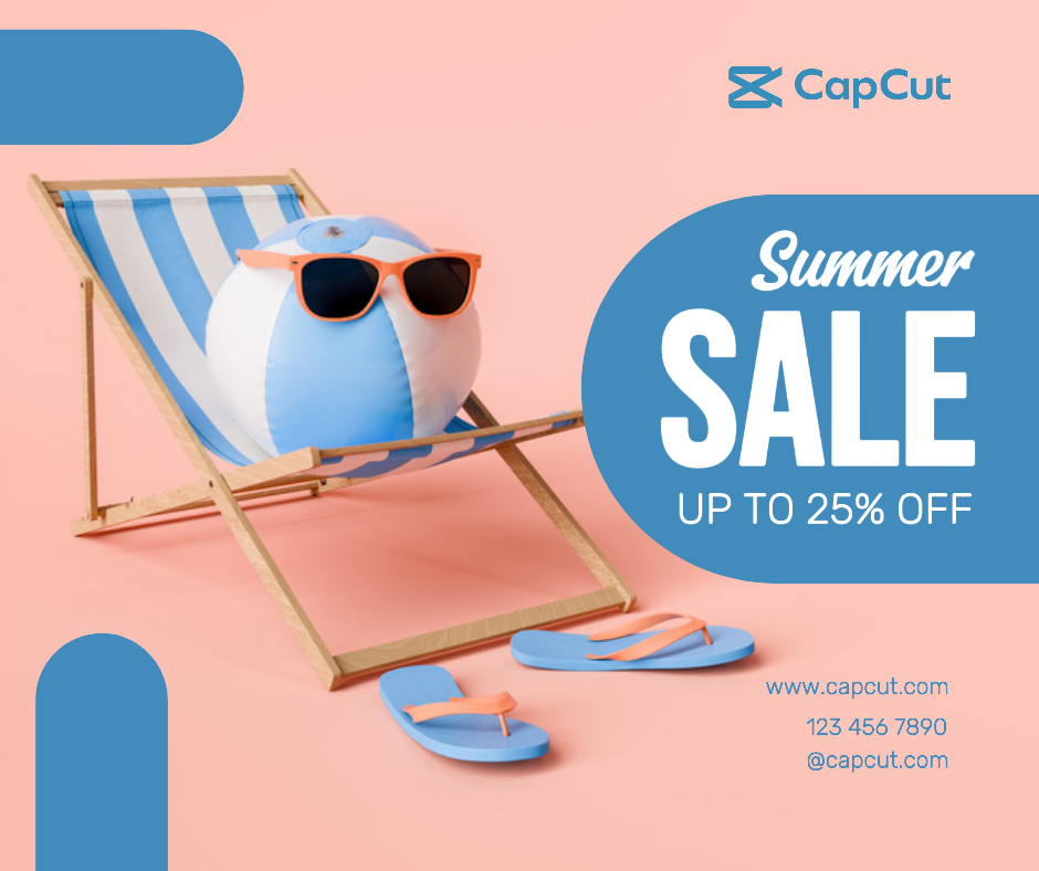 Summer sale - Marketing poster Facebook Post