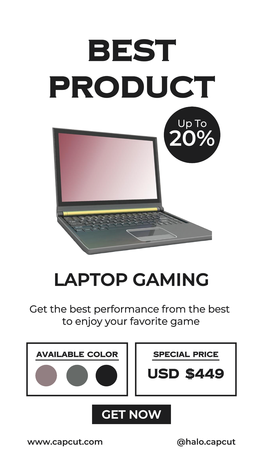Electronics Laptop Sale Instagram Story White