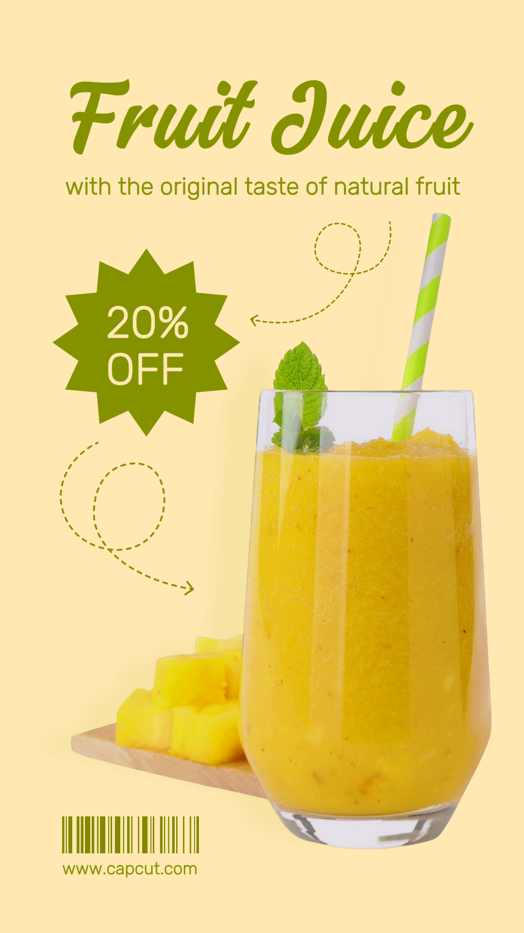 Tiktok Thumbnail Food and Beverage Marketing Poster