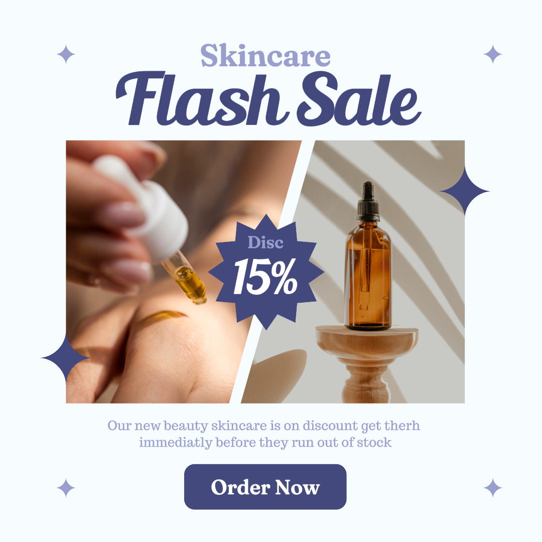 Flash Sale Perawatan Kulit Biru Aqua Halus