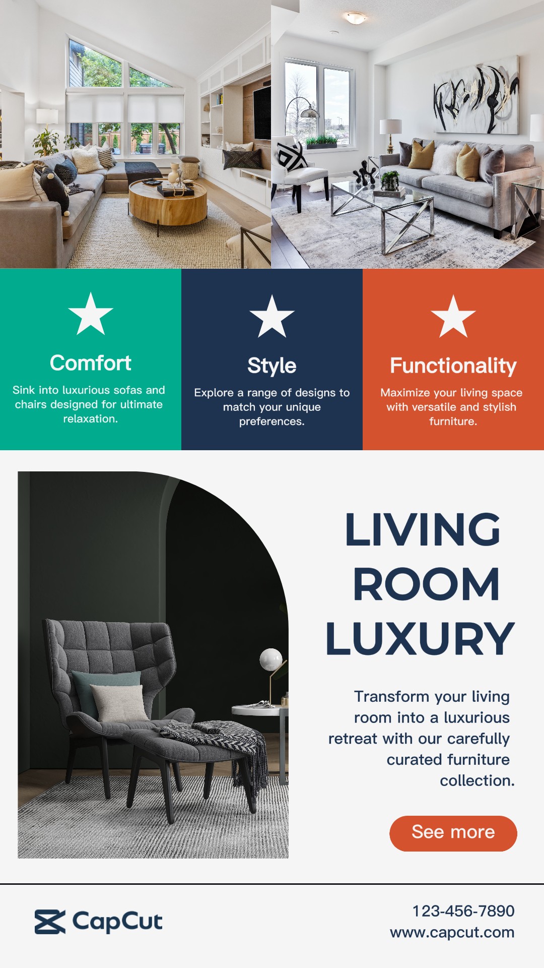 Interior design promotion instagram story