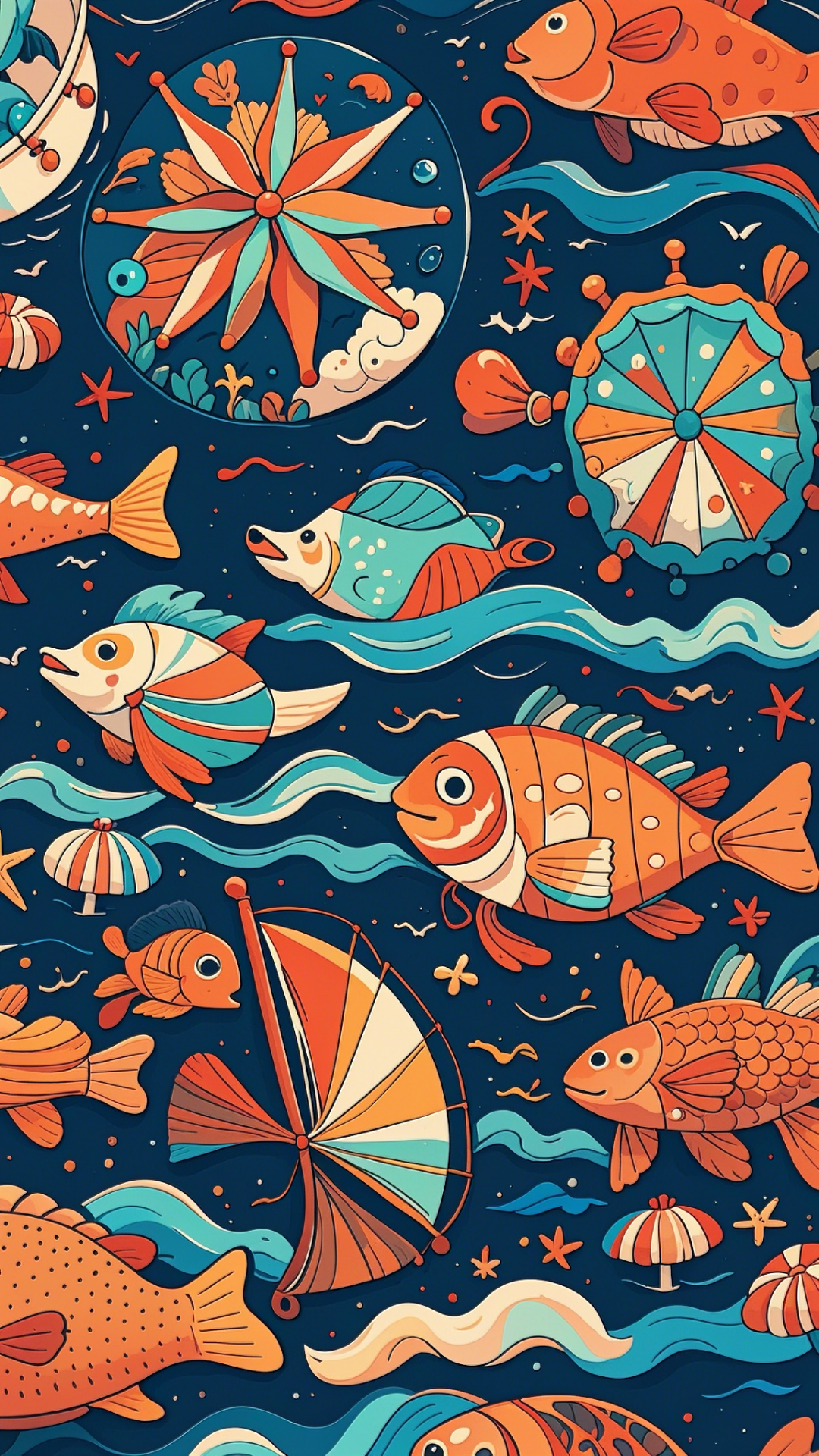 Tapete kreatives Poster Meer