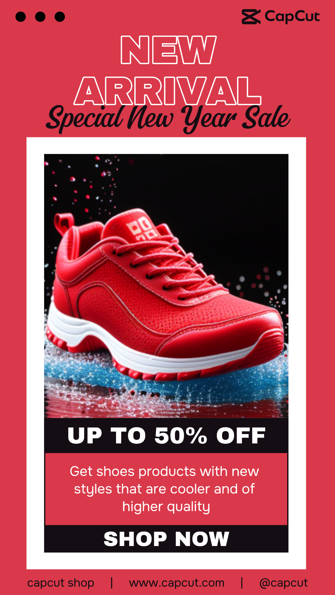 New Year Sneaker Promotion Sale Instagram Post