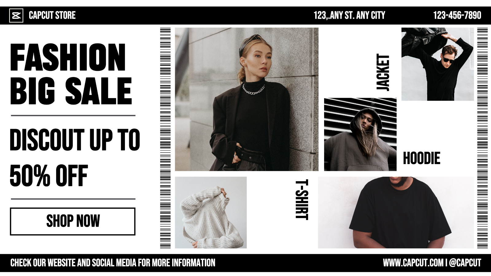 Simple Fashion Promotion Twiitter Post