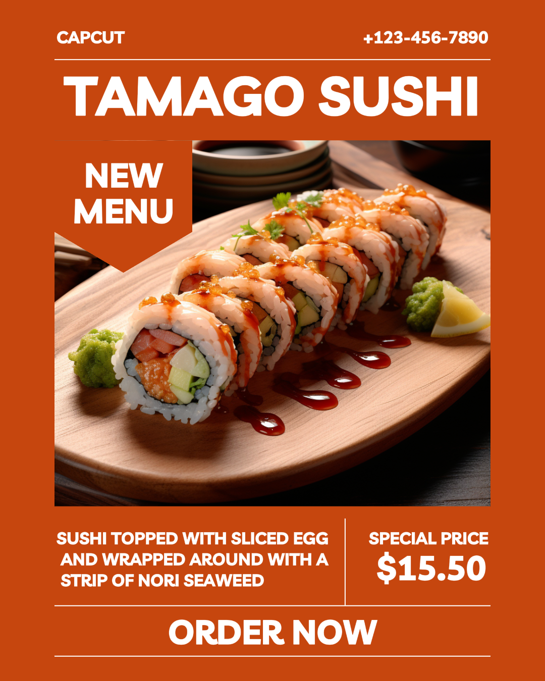 Food Sushi Display Instagram Post