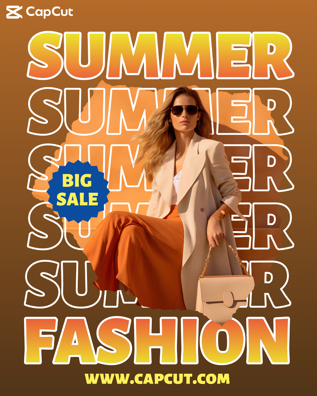 Pakaian dan Sepatu - Poster Pemasaran - Toko Capcut Penjualan Besar