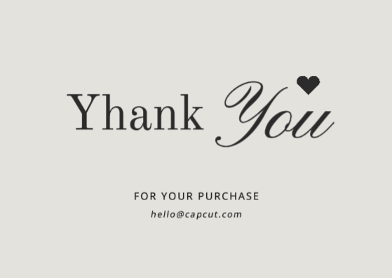 Cartão Sem Marketing Obrigado Black Minimalist