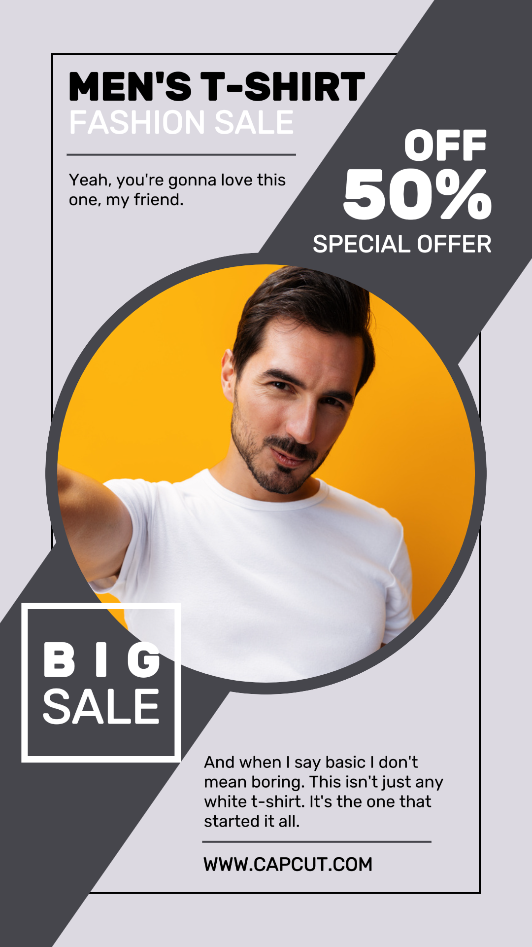 의류 남성 티셔츠 세일 인스타그램 스토리