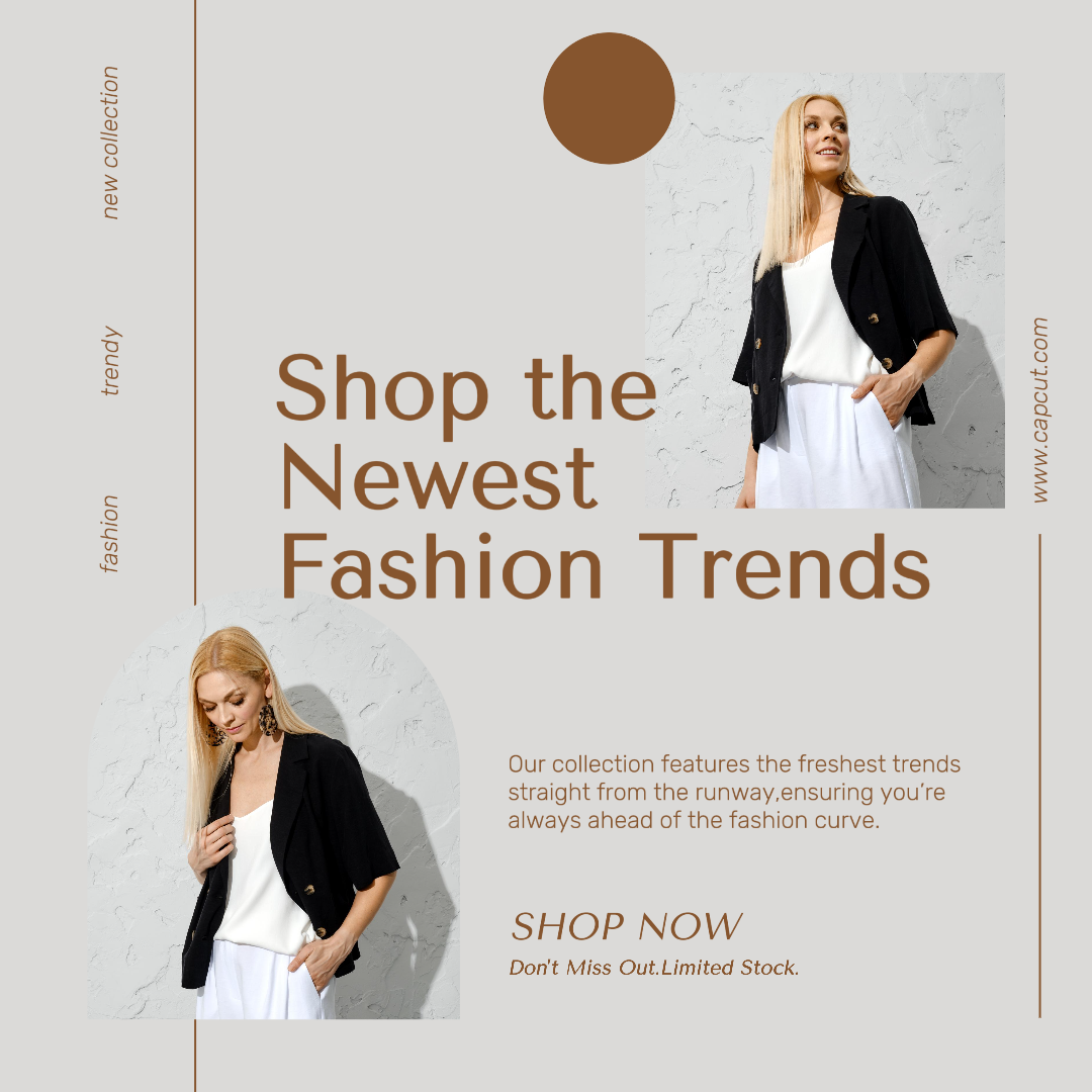 Facebook ads - Clothing and shoes Marketing poster Instagram Post