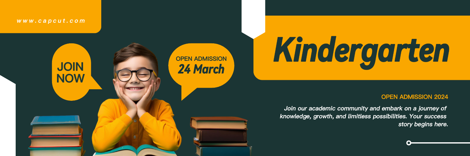 Grün Orange Modern Kindergarten Aufnahme Twitter Header