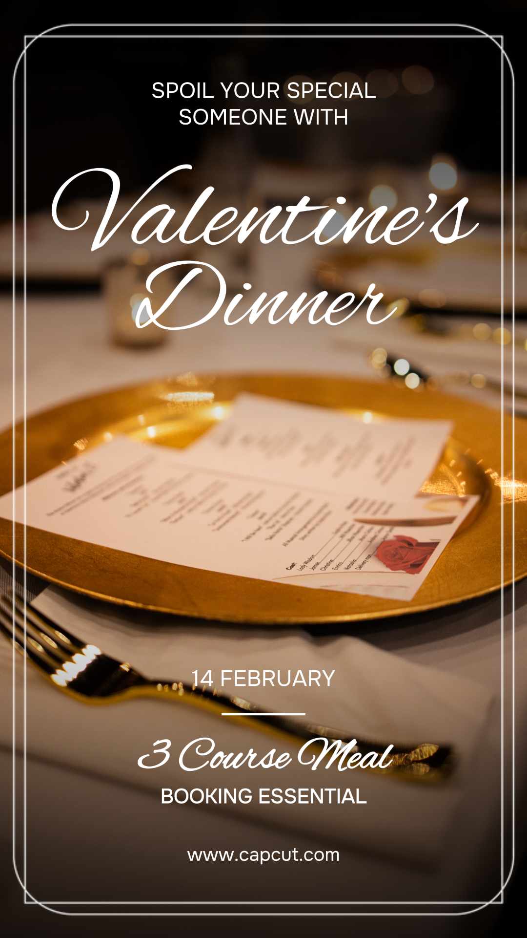 Historia de Instagram de exhibición de productos de San Valentín