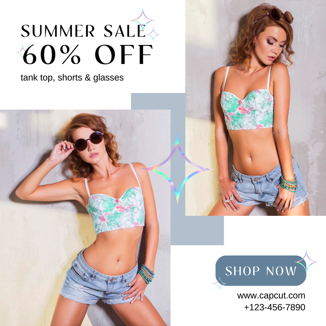 Cool Summer Sale Instagram Post Simple Minimalist