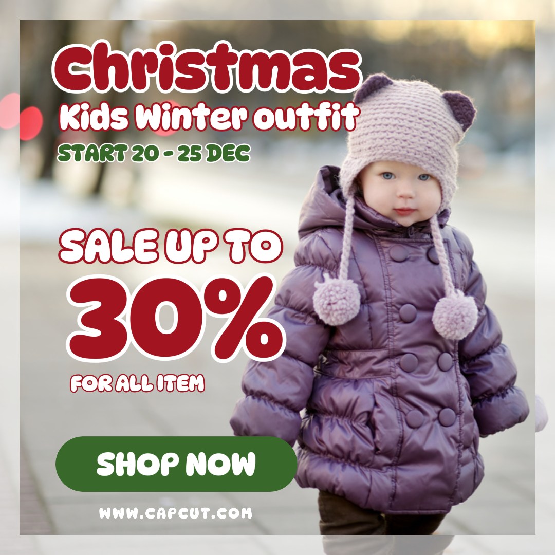 크리스마스 키즈 겨울 세일 프로모션 인스타그램 포즈