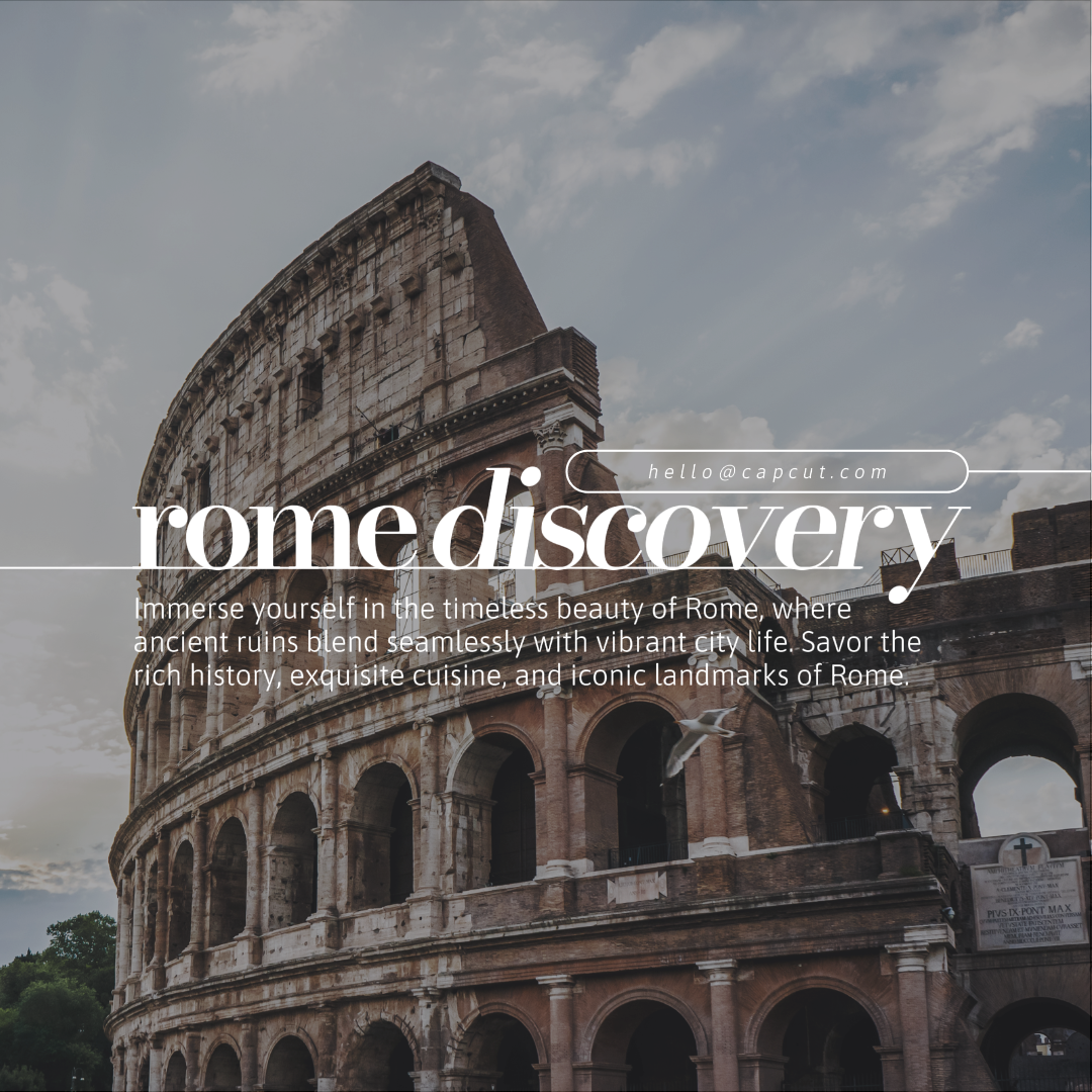 Travel Creative Poster Instagram Post Rome