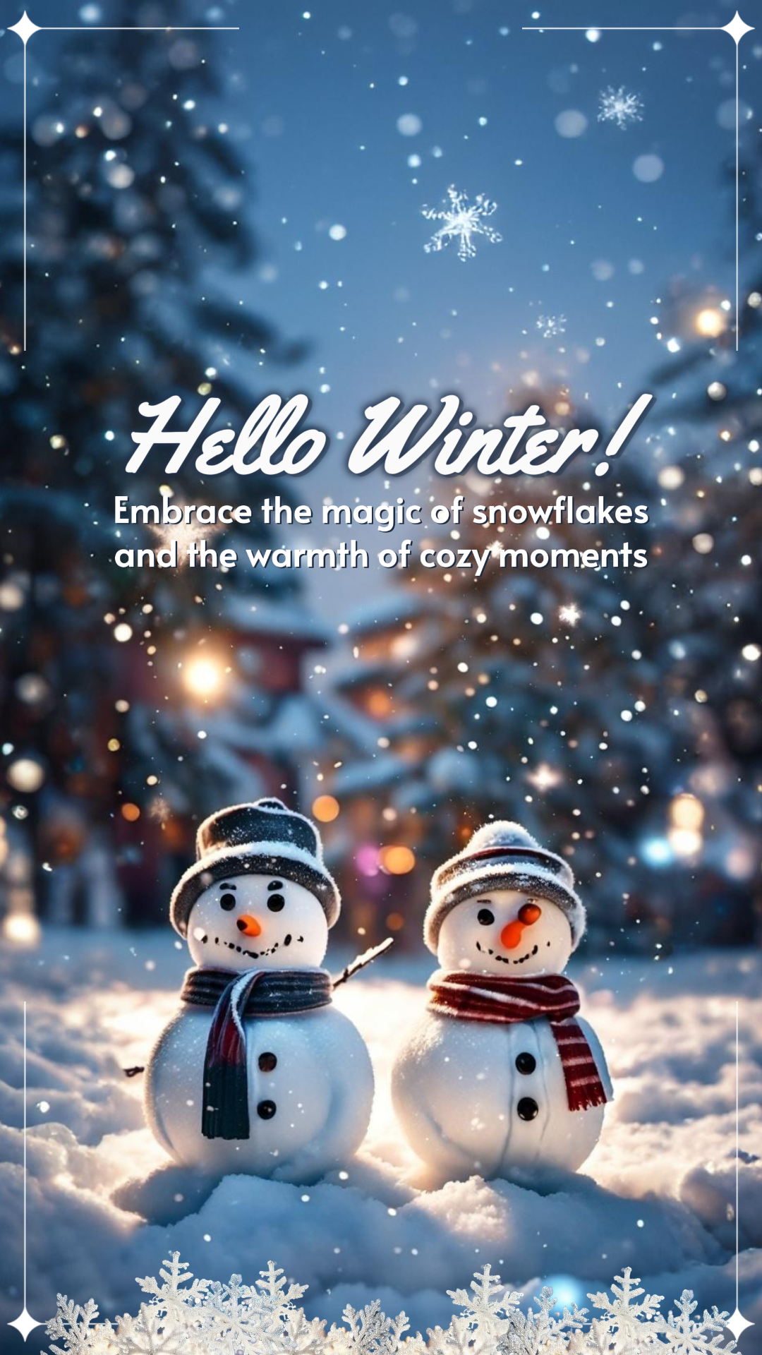 Januar Track Hallo Winter Instagram Story