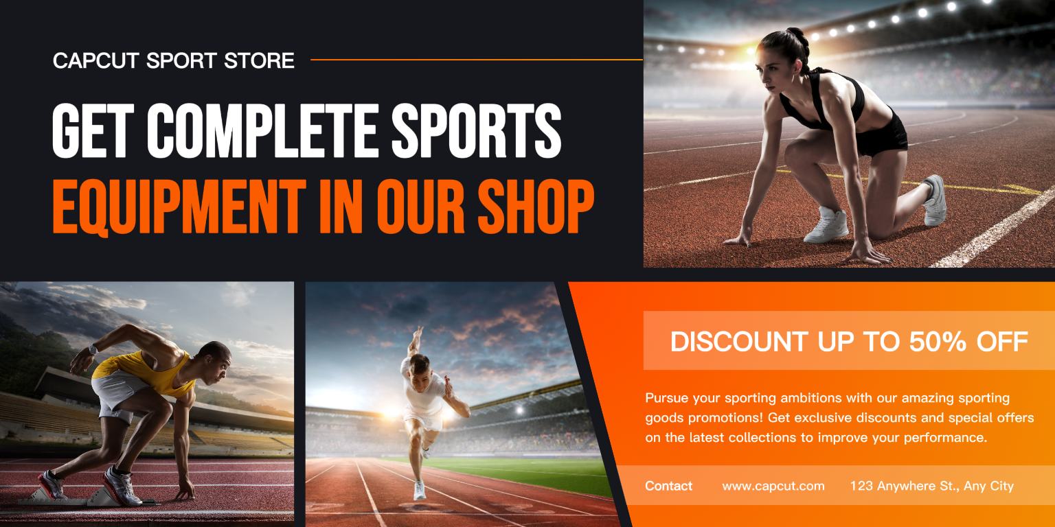 Promoção de Equipamentos Desportivos LinkedIn Company Banner