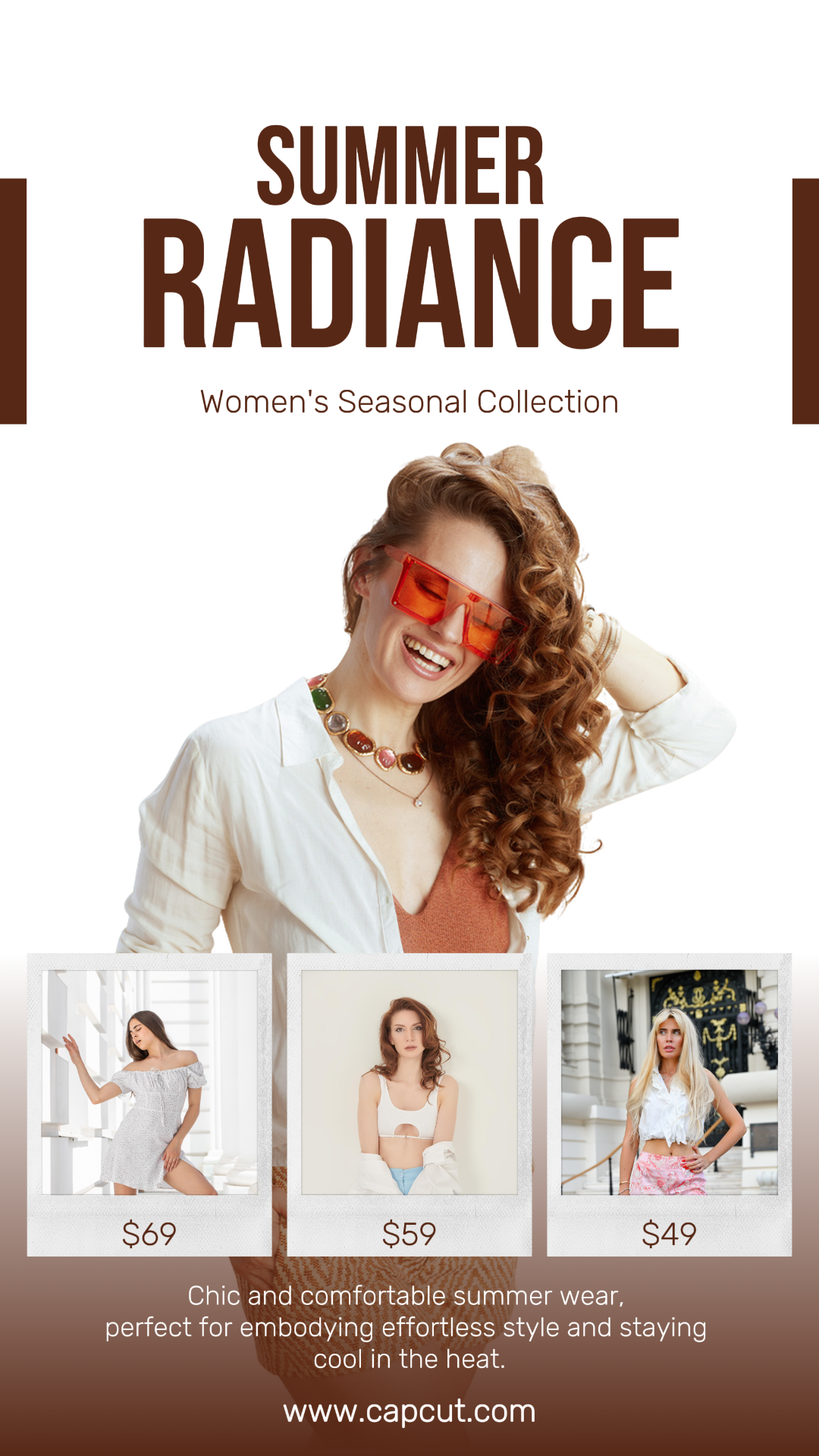 Clothing and shoes Marketing Poster Discount Instagram Story