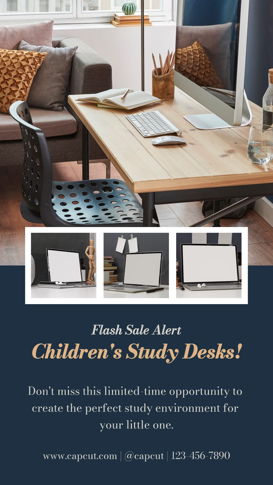 Furniture Study Desks Sale Instagram Story
