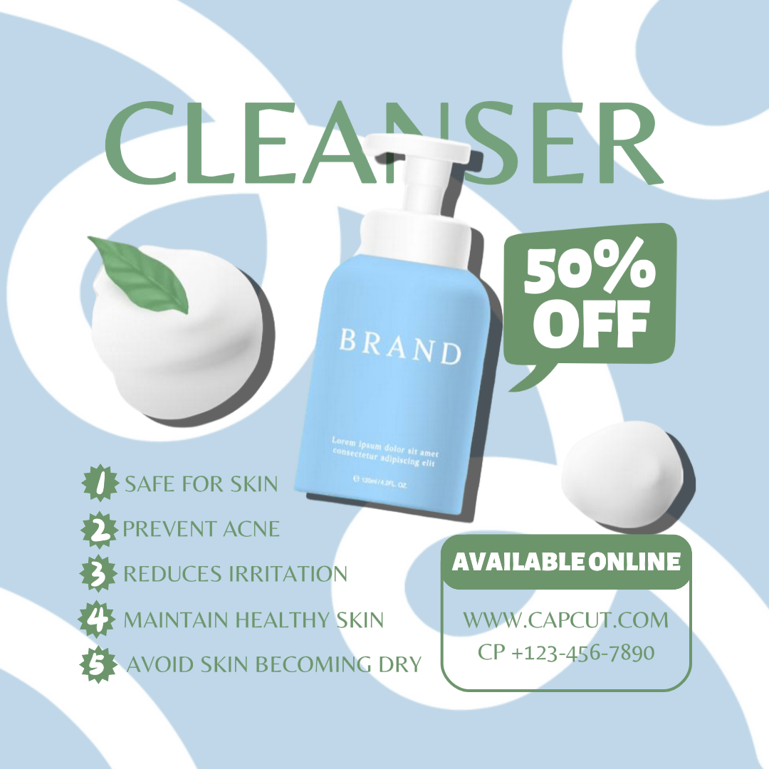 Nettoyant pour le visage Promotion Instagram Post