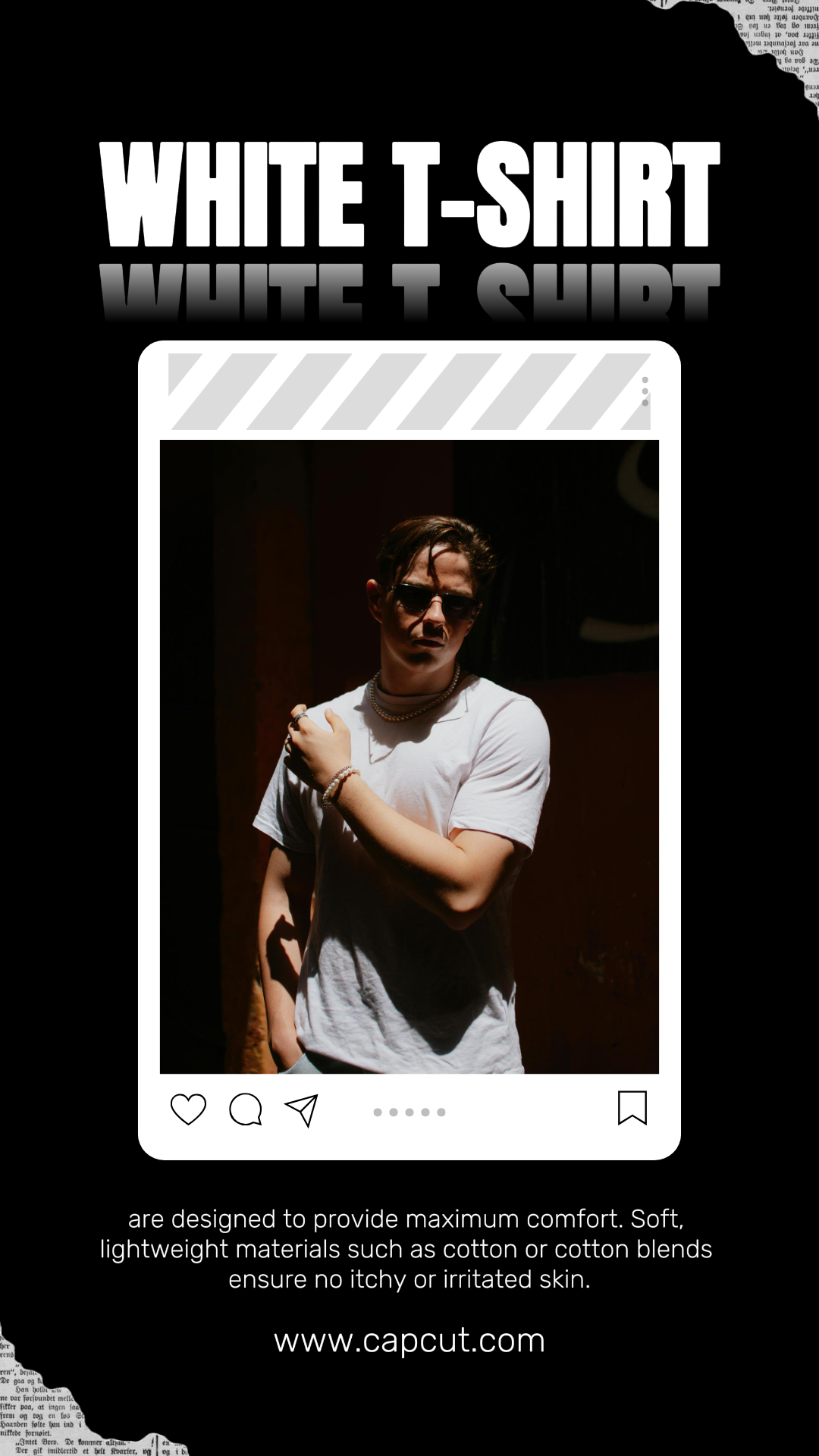 clothing and shoes White Tshirt Instagram Story