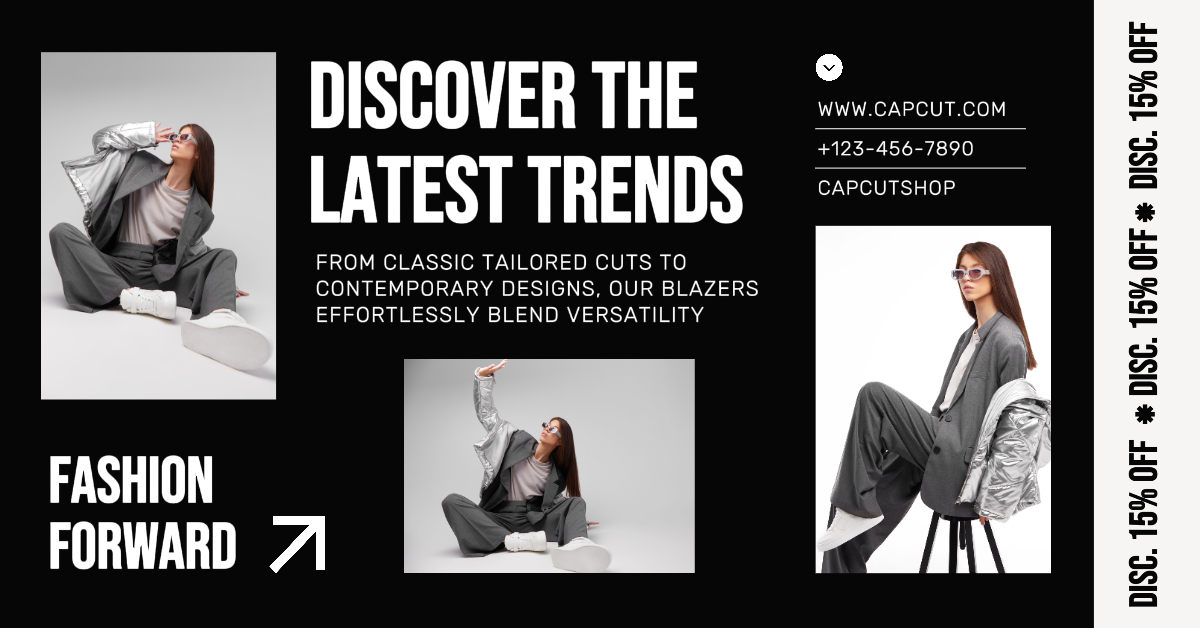 Iklan Facebook Promosi Pemasaran Pakaian Hitam