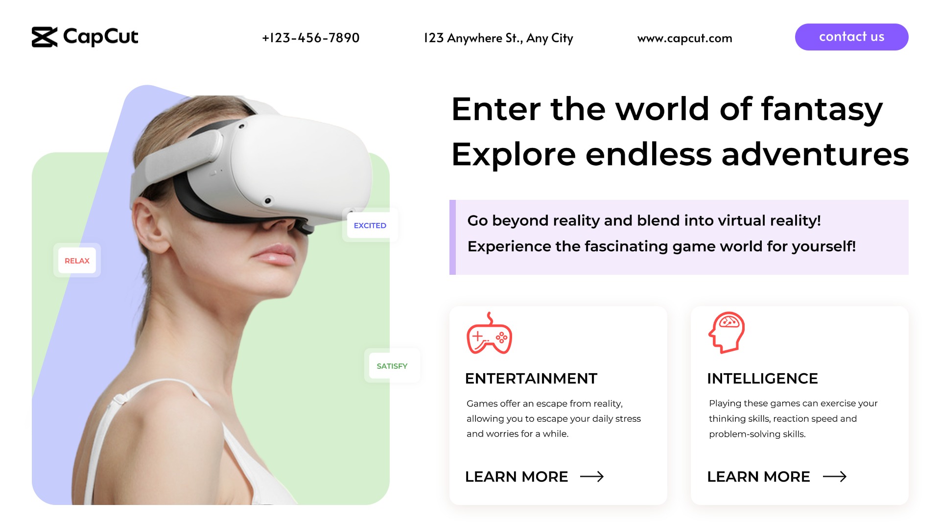 Exposição de jogos de realidade virtual da Internet de TI simples