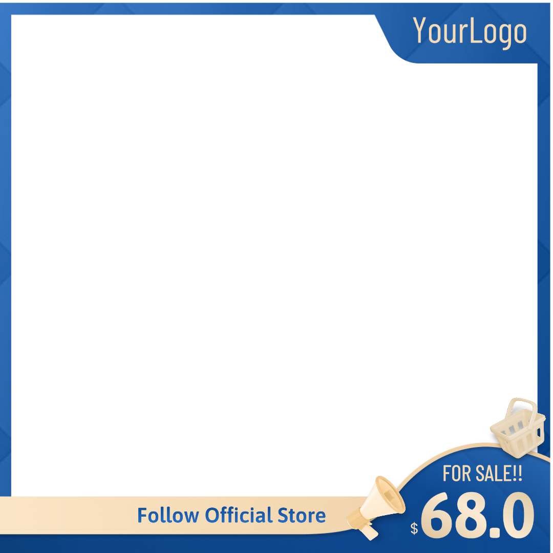 Comercio electrónico Promo Marco de venta Elegante azul degradado