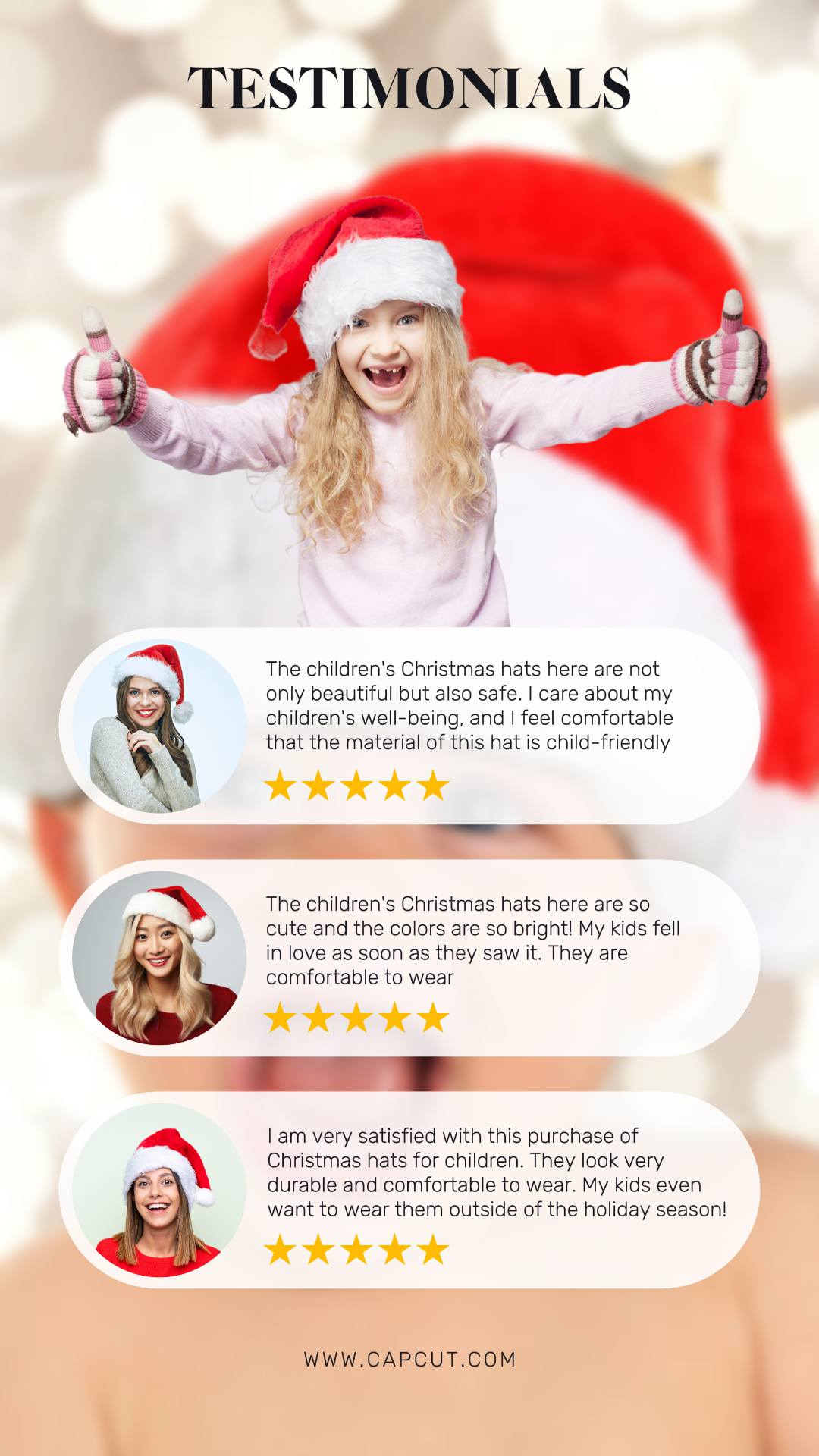 Comentarios de los Clientes Producto de Navidad Historia de Instagram