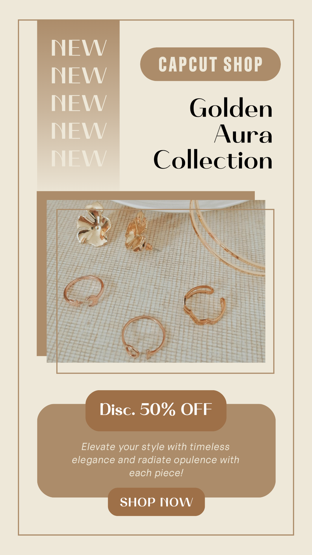 Jewelry and Accessories Marketing Poster Sale Promotion Instagram Story