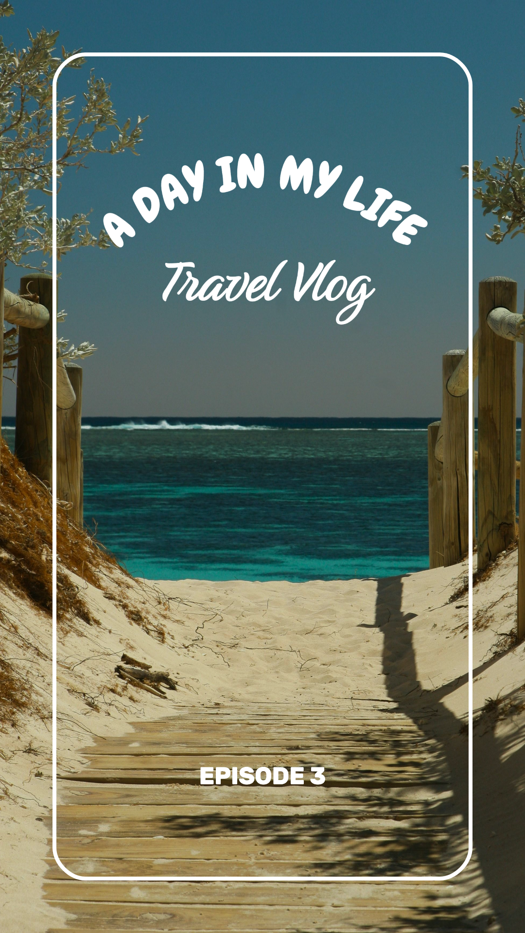 이미지 템플릿 Tiktok 썸네일 여행 브이로그