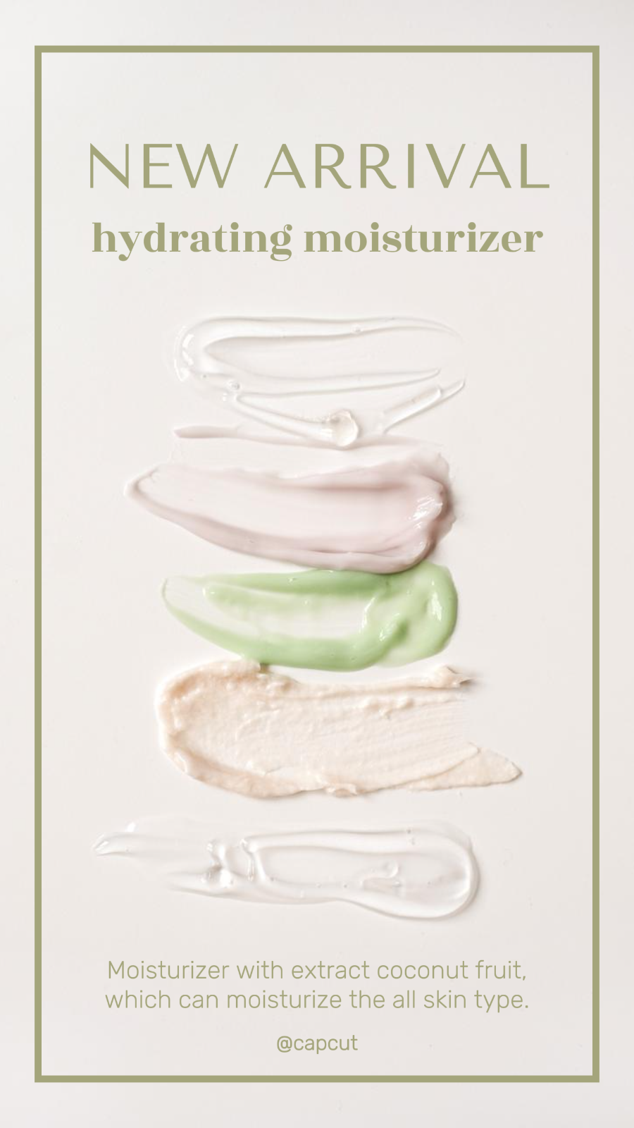 Marketing beauté vert minimaliste