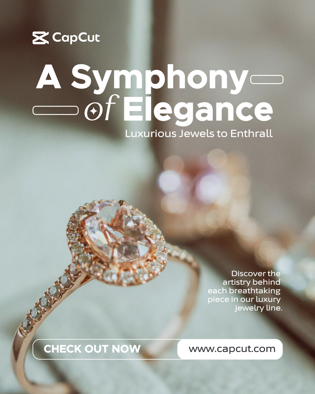 Perhiasan dan aksesoris Instagram Potret Promosi Bisnis Feminin Estetik